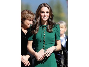 Catherine, Duchess of Cambridge visits Kelowna University during the Royal Tour of Canada on September 27, 2016 in Kelowna, Canada. Prince William, Duke of Cambridge, Catherine, Duchess of Cambridge, Prince George and Princess Charlotte are visiting Canada as part of an eight day visit to the country taking in areas such as Bella Bella, Whitehorse and Kelowna.