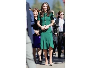 Catherine, Duchess of Cambridge visits Kelowna University during the Royal Tour of Canada on September 27, 2016 in Kelowna, Canada. Prince William, Duke of Cambridge, Catherine, Duchess of Cambridge, Prince George and Princess Charlotte are visiting Canada as part of an eight day visit to the country taking in areas such as Bella Bella, Whitehorse and Kelowna.