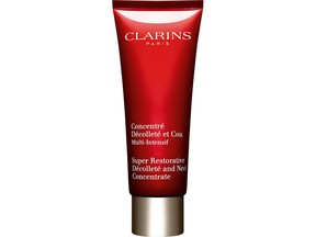 Clarins Super Restorative Décolleté and Neck Concentrate.