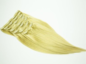 Clip-in hair extensions from the new collection by Veronica Gomes.