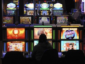 Slot machines at the Hard Rock Casino in Coquitlam. Luke Clark, director of UBC's Centre for Gambling Research, suggested that slot machines could be much more likely to trigger problem gambling