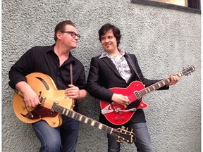 Paul Pigat, left, and Diego García will perform together on Saturday, Oct. 15, at the BlueShore Financial Centre for the Performing Arts in North Vancouver.