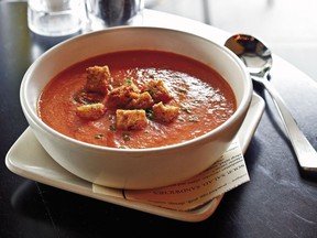 For this creamy tomato soup, Seattle chef Tom Douglas cooks canned tomatoes, garlic and spices and then purees it for a lovely texture.