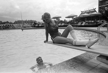 Vancouver-born Playboy playmate Dorothy Stratten at the Bayshore Inn. July 12, 1979.