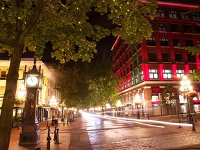 The famous steam clock and other buildings in Gastown. Getty Images [PNG Merlin Archive]