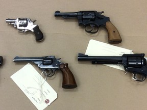 Examples of some of the weapons that have been handed over to the Vancouver Police during B.C. Gun Amnesty month.