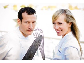 Jean-Francis and Alessandra Quaglia of Provence  restaurants. Photo by Emrys Horton. [PNG Merlin Archive]