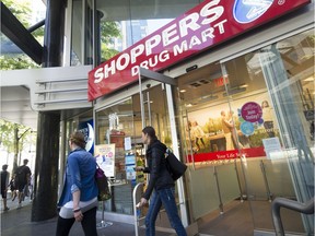 Shoppers Drug Mart at Dunsmuir and Granville Street in Vancouver,  B.C.,  on July 15,  2013.