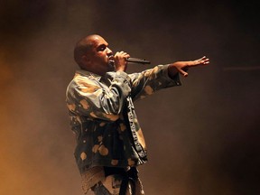 Kanye West plays Rogers Arena on Oct. 17.
