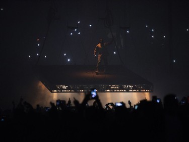 Kenya West performs during his Saint Pablo Tour at Rogers Arena in Vancouver, British Columbia, October 17, 2016. Rafal Gerszak/Vancouver Sun [PNG Merlin Archive]