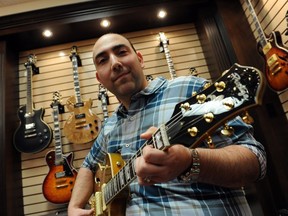 Mike Kurkdjian, pictured at Prestige Guitars' North Vancouver showroom, founded the company when he was just 22.