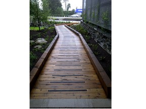 Gripstrips have been installed on walkways and bridges to provide safer footing on wooden surfaces.