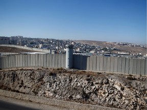 A section of Israel's controversial separation wall.