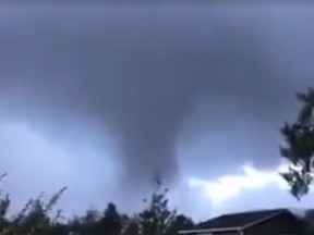 A tornado reportedly touched down and caused damage. The weather is expected to get worse on Saturday.