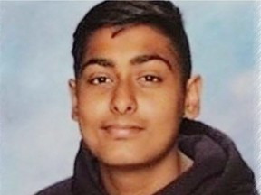 Pictured is Shakir Salaam, 16. The Surrey teen was killed Friday, Oct. 14, 2016 when he was struck by a falling tree during a violent storm. He was killed near Clayton Heights Secondary School in a wooded area.