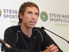 A chain of fitness clubs accused of using Steve Nash's name without permission is going on the offensive and suing the former basketball superstar's company for allegedly damaging its reputation.