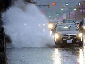Heavy rain caused flooding on many Vancouver streets Oct. 30, and now there's more wet stuff on the way.