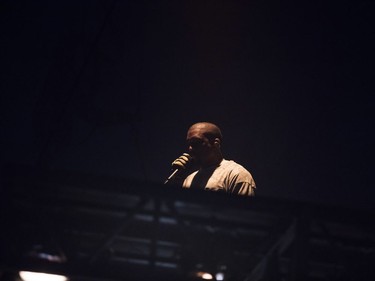 Kenya West performs during his Saint Pablo Tour at Rogers Arena in Vancouver, B.C., Oct. 17, 2016.