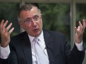 French Ambassador to Canada Nicolas Chapuis gestures during an interview in Vancouver last week.