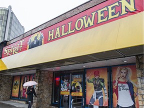 The Spirit Halloween store at 557 W. Broadway st, Vancouver, October 26 2016.