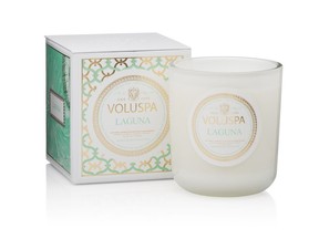 Voluspa "Laguna" candle, $39 at Hudson's Bay, thebay.com.