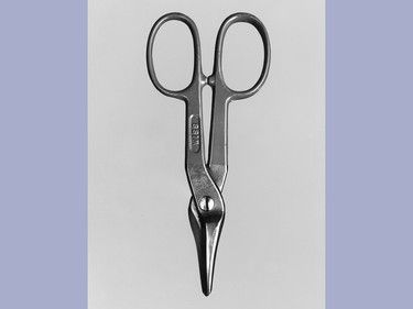 Walker Evans Tin snips, by J. Wiss & Sons Co., $1.85, 1955, ink jet print. Private collection