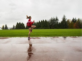 West Vancouver Highlanders Grade 11 cross-country runner Megan Roxby underwent significant spinal surgery last February to correct a 50 per cent curvature of her spine (scoliosis). Against all odds she is not only competing in her sport as a top cross-country runner but thriving as well.