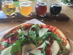 Pizzas ($10 to $12 for 10-inch pies) are the mainstay at R&B Brewing Ale and Pizza House, and needless to say they go well with the array of beverages on tap.