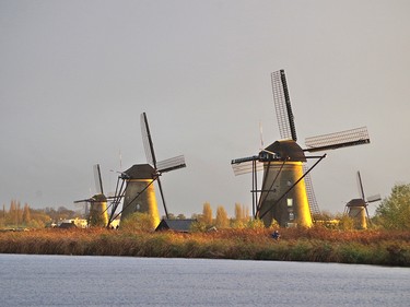 Windmills in Kinderdijk.