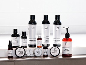 A lineup of products from the Vancouver-based men's grooming line, The Primp Club.