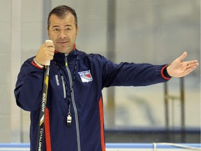 New York Rangers coach Alain Vigneault is pictured Sept. 13, 2013, in Greenburgh N.Y.