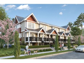 Allwood Place is a townhome project from The Onni Group in Abbotsford. For Westcoast Homes. Submitted. [PNG Merlin Archive]