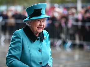 The Queen, accompanied by the Duke of Edinburgh and the Duke of York, opens the The Francis Crick Institute in London on Nov. 9, 2016.