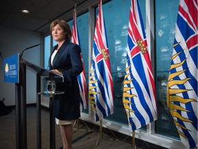 Premier Christy Clark discusses the Trudeau government's approval of the proposed Kinder Morgan Trans Mountain Project and B.C.'s five conditions for heavy oil pipeline project approval at a press conference in Vancouver.