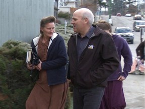 Emily Gail Crossfield Blackmore and James Oler walking in to court on Nov. 23, 2016.