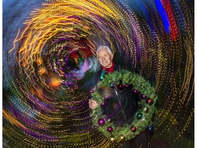 James Warkentin at the festival of lights at VanDusen Gardens in Vancouver