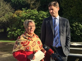 NDP health critic Judy Darcy and NDP housing critic David Eby are calling on the provincial government to provide operational funding for a proposed transition house in Delta.