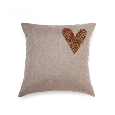 Linen heart pillow, by Pillow Fight, at 829 Union St.