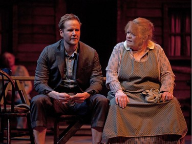 Evan Buliung stars as Tom Joad and Janet Wright as Ma in The Grapes of Wrath at the Stratford Festival in a 2011 handout photo.