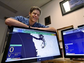 John Vidale, director of the Pacific Northwest Seismic Network at the University of Washington, displays a beta version of an early warning system for earthquakes. The B.C. is now seeking to gather information about earthquake monitoring and early-warning systems that would integrate with existing systems along the west coast of North America.