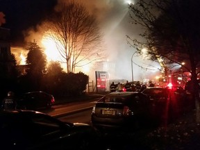 The Kerrisdale Baptist Church went up in flames before 6 a.m on Tuesday.
