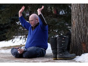 Daniel Peter Rintoul, 38, has been identified by the B.C. Coroners Service as the person fatally shot at an East Vancouver Canadian Tire store on Thursday. Rintoul was arrested in China after trying to unfurl a banner for the spiritual practice of Falun Gong. Rintoul was photographed in Calgary doing his Falun Dafa routine outdoors at Olympic Plaza on Feb. 6, 2011.