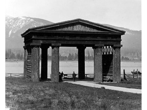 Lumberman's Arch in Stanley Park, 1930.