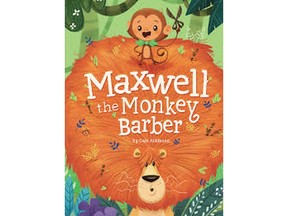 Maxwell the Monkey Barber, by Cale Atkinson, Owlkids Books. Handout photo of book cover.  [PNG Merlin Archive]