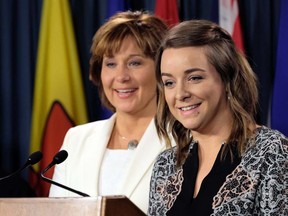 Victoria resident Mikaela Mamer was part of Premier Christy Clark's delegation that is pushing for tougher measures to tackle overdoses killing two British Columbians a day. Government of B.C. handout