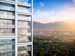 Station Square comprises five towers in Burnaby’s Metrotown neighbourhood. The final two towers, at 41 and 52 storeys, will contain 758 units and will be completed in 2021.