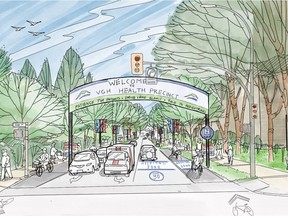 Reminders to ride slowly and separated lanes for bikers and drivers are among the slew of changes proposed to the 10th Avenue Corridor where it meets the city's health precinct.