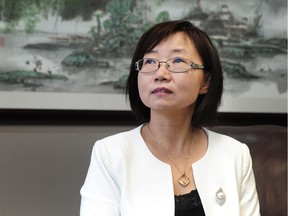 Richmond real estate lawyer Hong Guo in her office last week.