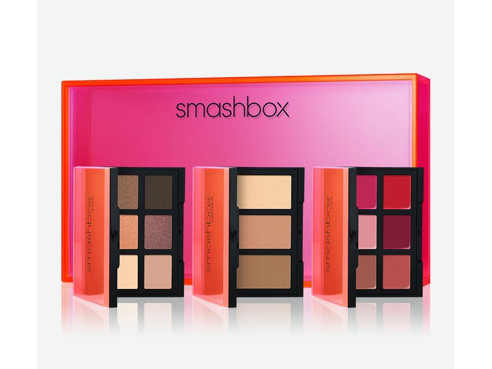 Smashbox Light It Up 3 Palette Set: Eyes Contour Lips Sephora | $55 