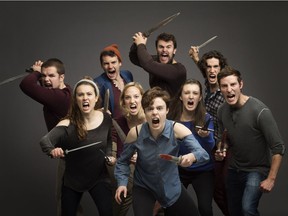 The cast of Troilus and Cressida, which runs at Studio 58 from Nov. 17-Dec. 4.